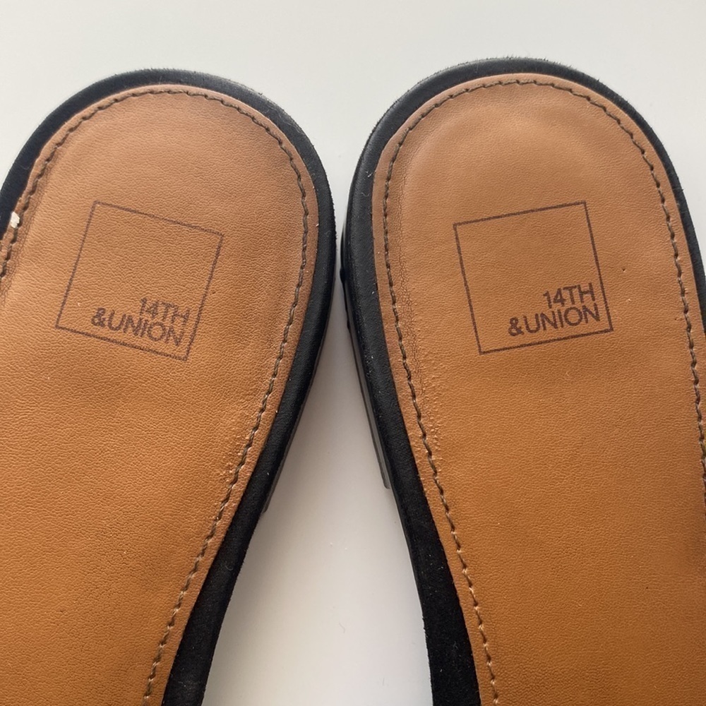 14th & Union | Black | Slip on | Sandals | Size: 9 - Picture 7 of 12